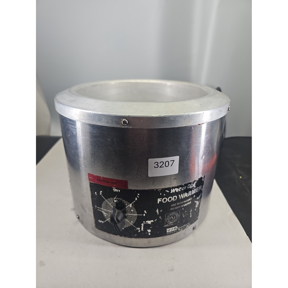 FEI Round Food Warmer Wet Or Dry 120 Volt Plug In Tested